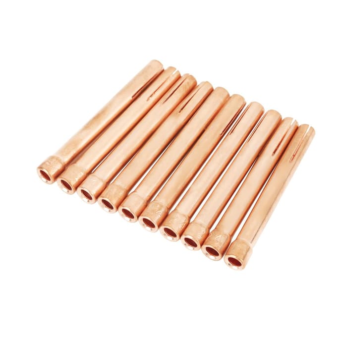 10 stuks 10N24 Lasbrander Klemhulzen voor Tig Lasbrander WP171826 2,4 mm