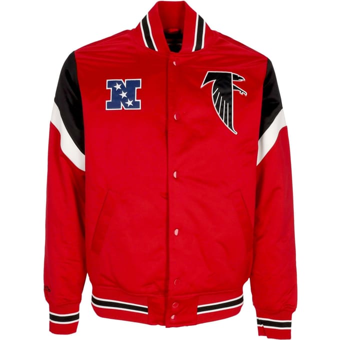 Herenbomberjack Nfl zwaargewicht satijnen jack Atlfal originele teamkleuren