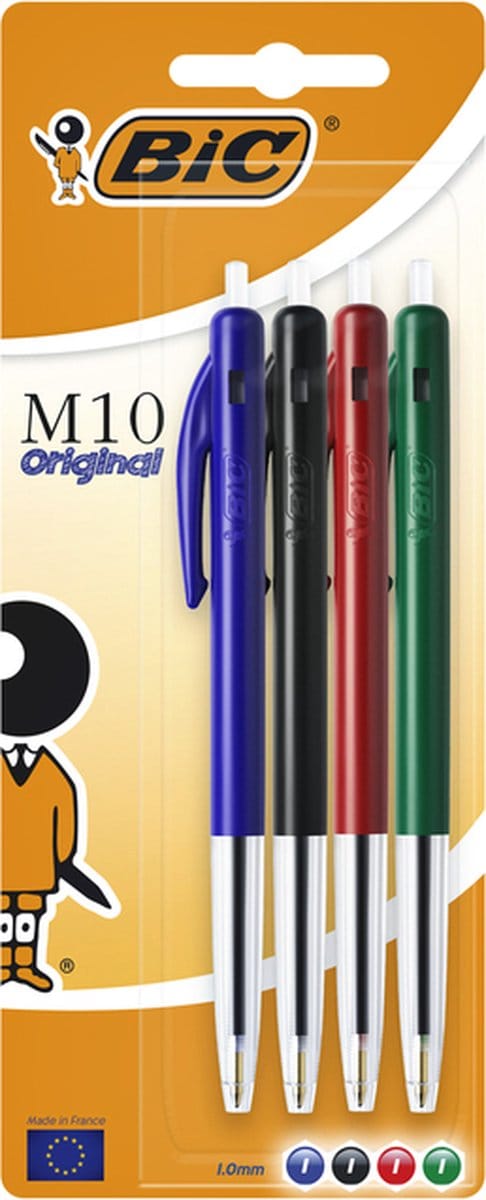 Balpen bic m10 m assorti | 20 stuks