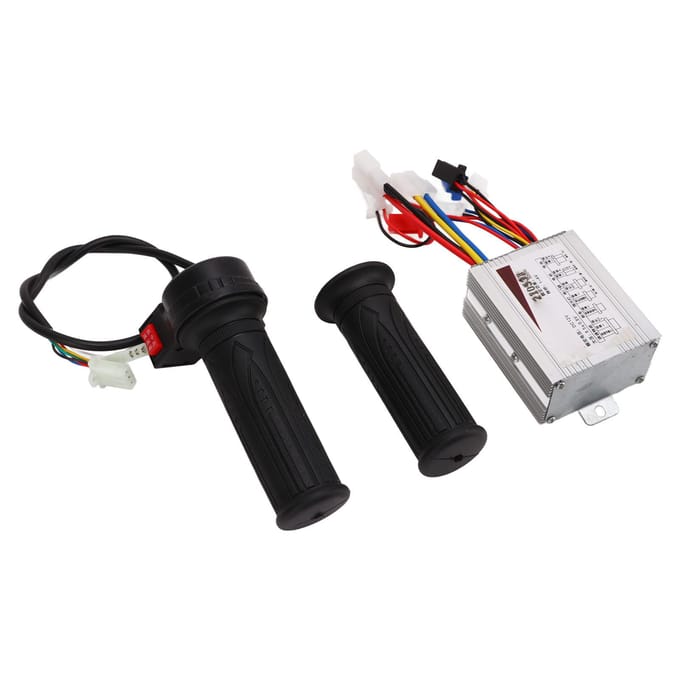 E-bike Controller 12V 500W Gevoelige Kleur Kop DC Motor Geborstelde Controller Drie Snelheden Gasklepel black