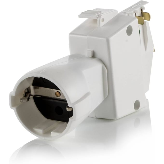 GLOBAL Beschermcontact-adapter 3-fasen railsysteem Noa