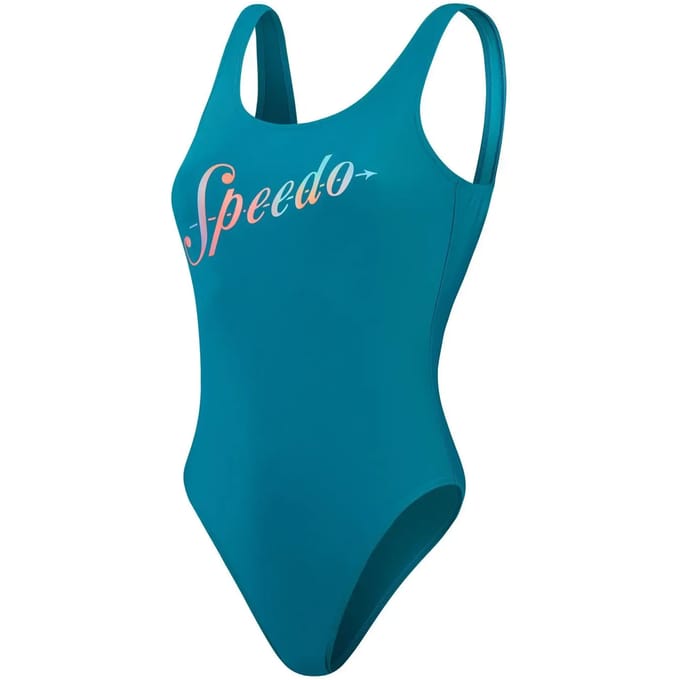 Dames zwempak uit 1 stuk Speedo Eco Logo Deep U-Back