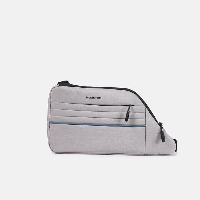Hedgren Frame – Flat Monosling 8.3" – Waterafstotend – Licht & compact – Verstelbare riem – Met sleutelhaak – Polyester - Silver