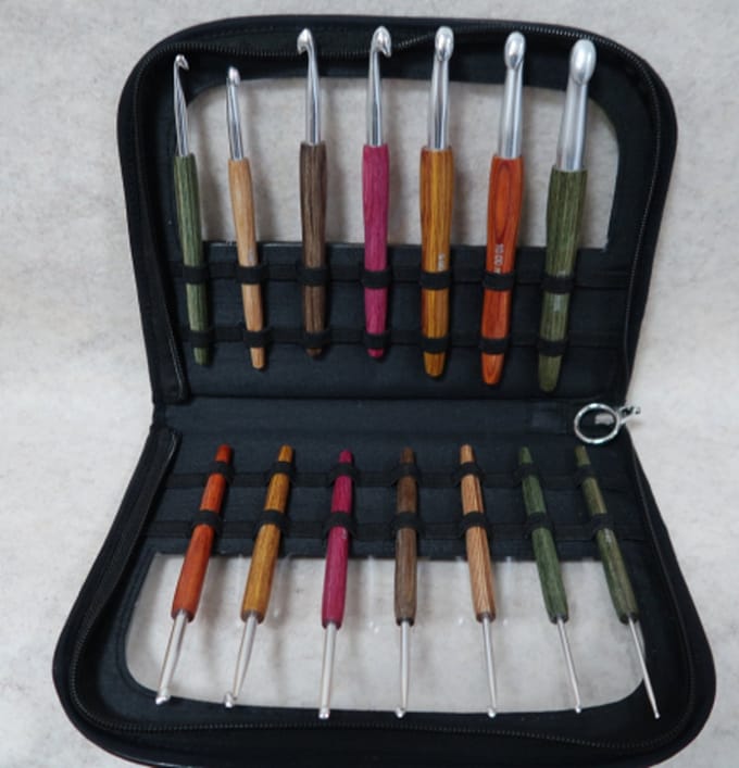 Lana Grossa Luxe Houten Haaknaalden Set