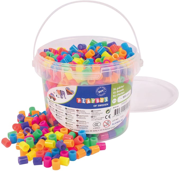 Strijkkralen MAXI 900 stuks - neon