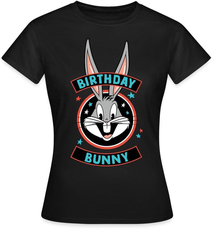 Looney Tunes Bugs Bunny Birthday Bunny T-Shirt Dames