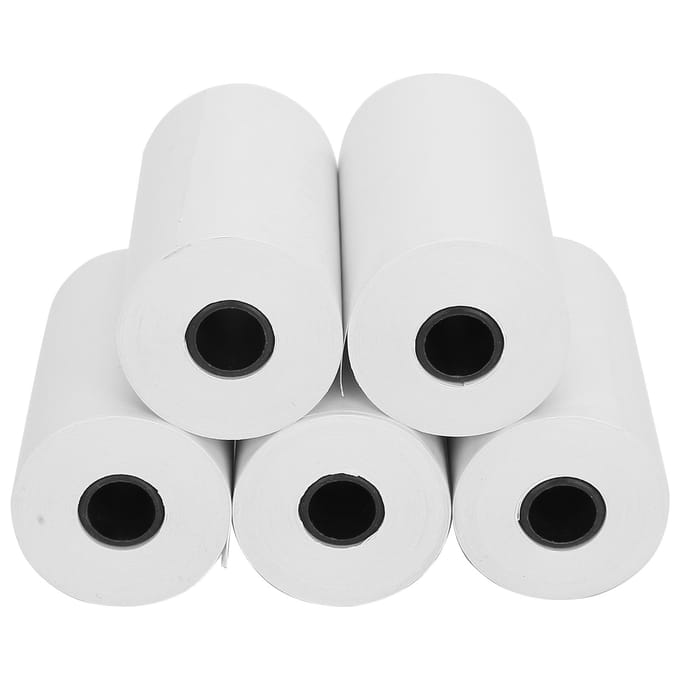 5 Rollen Thermisch Kassabonpapierrol Thermisch Papier voor Kantoormachine Kleine Printer white