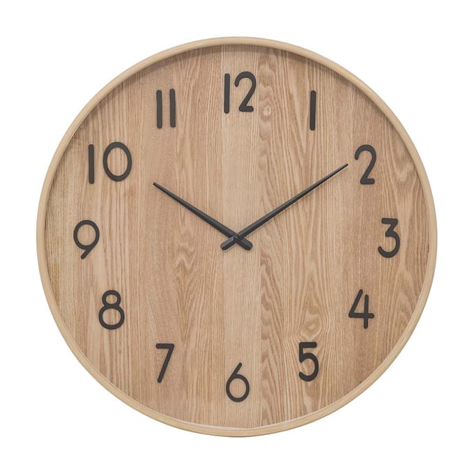Eazy Living Wandklok Ø 55 cm Garance Licht Hout