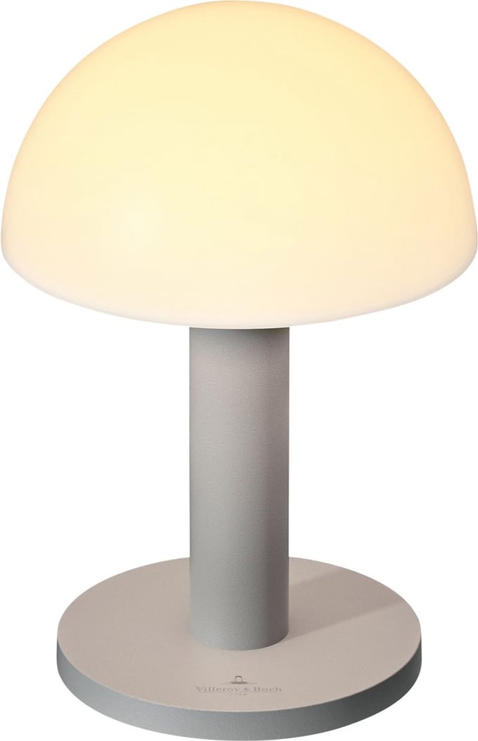 Villeroy & Boch tafellamp | Bergamo | Oplaadbaar | Grijs