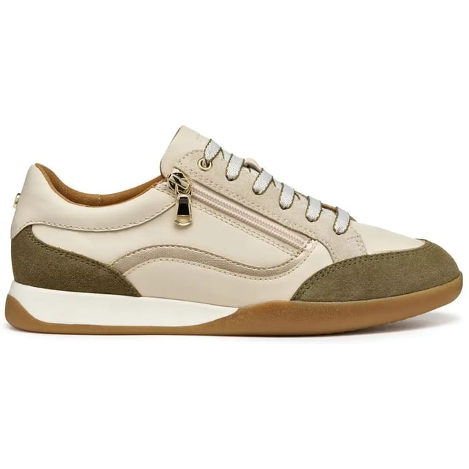GEOX MARYEMY DAMES Sneakers - BEIGE/GROEN - Maat 38