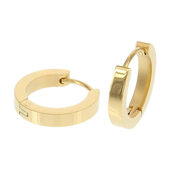 Kalli edelstalen Oorbel 1815 Goud 16mm