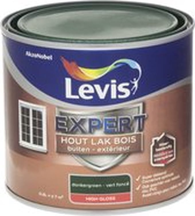 Levis - Expert Hout Lak Buiten High Gloss - Donkergroen - 0,5 L