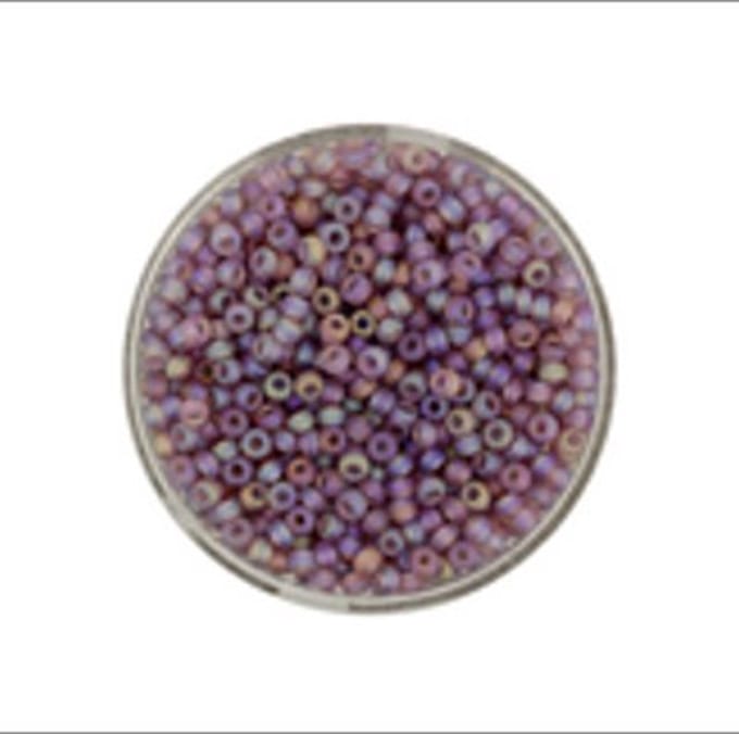 9660-354 Jap. Miyukirocailles - 2,2mm - transp.mat light amethyst rai - 12 gram