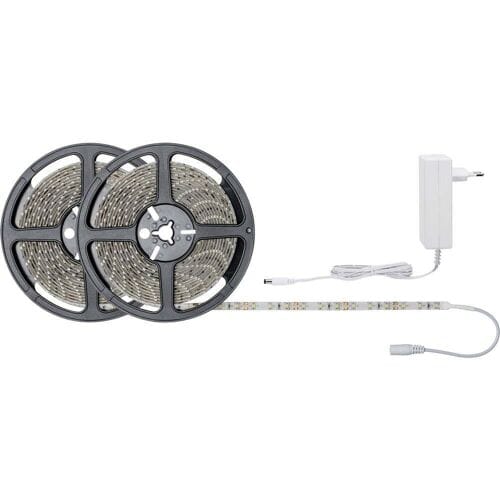 Paulmann SimpLED LED Strip 10 Meter Warm Wit 3000K - Plug & Play Set - 22W - 300 lm/m - 60 LEDs/m - Voor Binnen - Gecoat