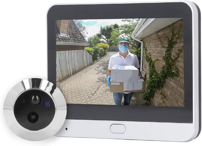 Digitale Deurkijker met Nachtzicht en Bewegingsdetectie - 4,3 Inch IPS LCD Deurcamera