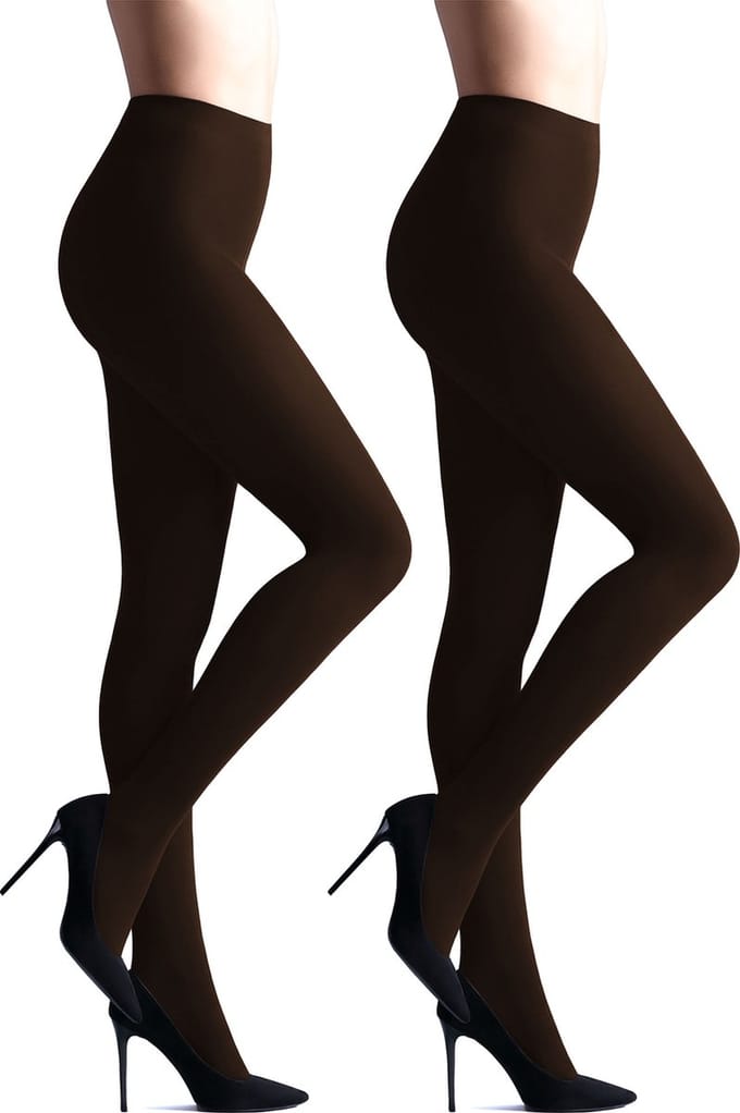Giulia - Samba 40den (Multipack) Opaque Panty - Koffie - S