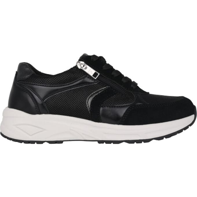Waldläufer H-Jill - dames sneaker - Zwart - maat 41 (EU) 7.5 (UK)
