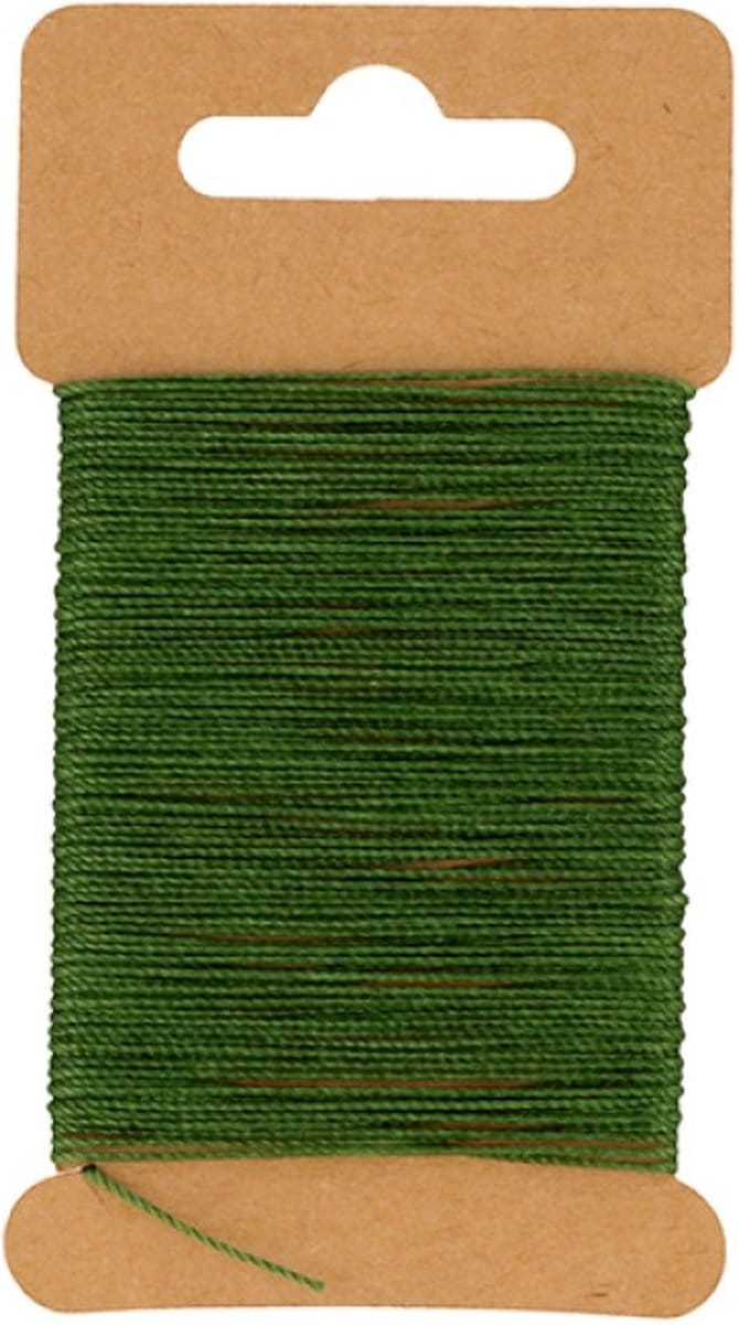 Groen gewaxt draad 10 m - Artemio