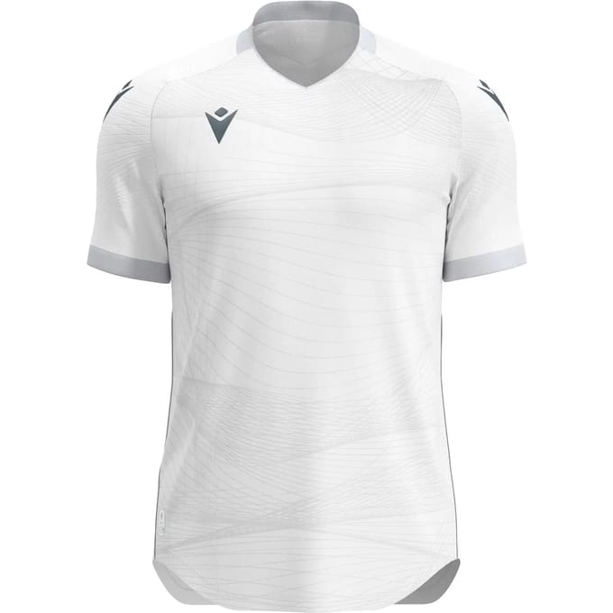 Macron Wyvern Eco Shirt Korte Mouw Heren - Wit / Zwart | Maat: M