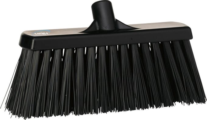 Vikan Hygiene 2915 bezem hard 33cm heavy duty - Zwart