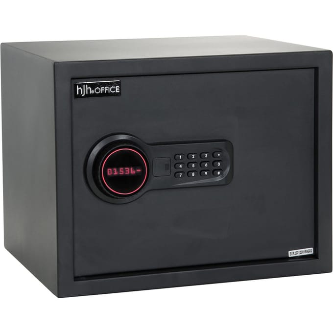 Kluis SAFE COMPACT 27l met LCD-display zwart hjh OFFICE