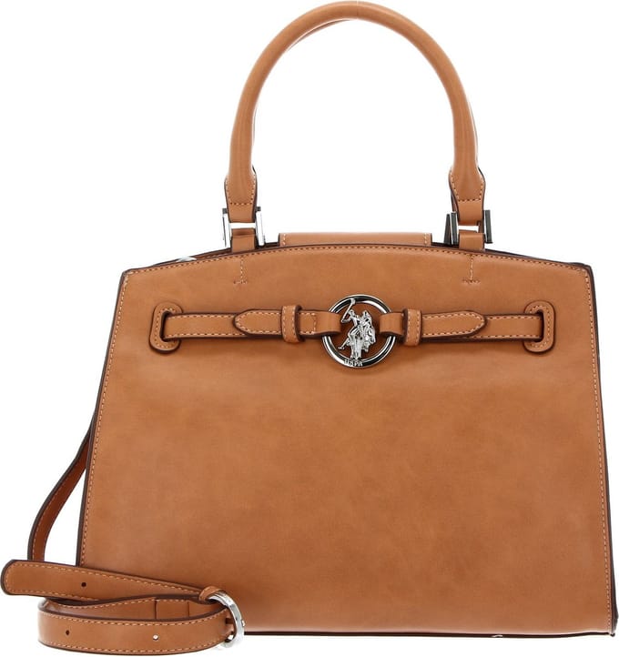 U.S. POLO ASSN. Handtas Schoudertas New Delaware Hand Bag Tan Bruine