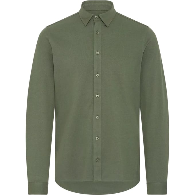 Piquét blouse met lange mouwen jersey Casual Friday Arthur BU