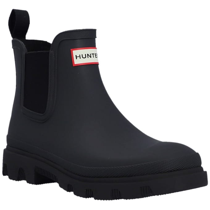 Downpour Unisex Chelsea boots Rubber Zwart Waterdicht