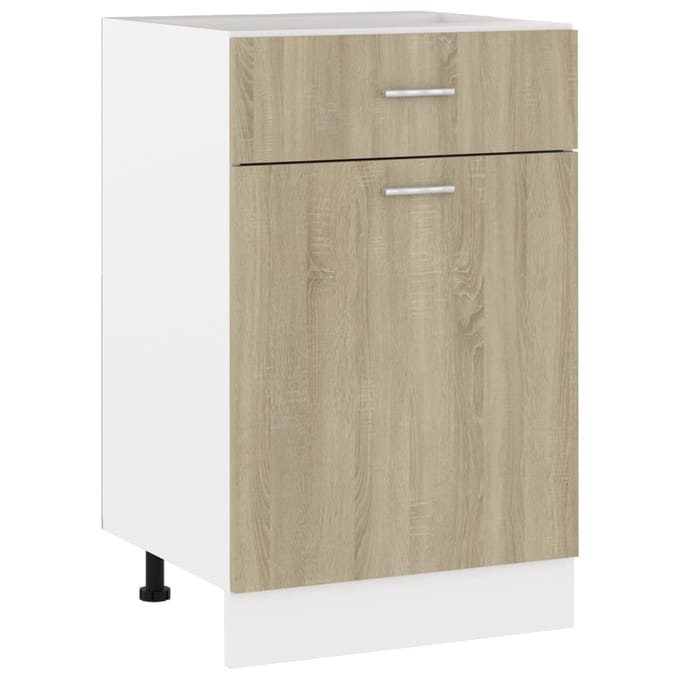 vidaXL - Onderkast - met - lade - Lyon - 50x46x81,5 - cm - sonoma - eikenkleur