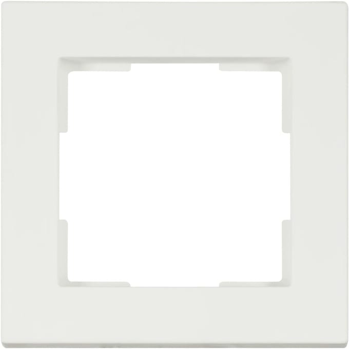 ION Industries - Afdekraam V1 - 1-voudig - verticaal/horizontaal - 85 x 85 x 11 mm - mat wit