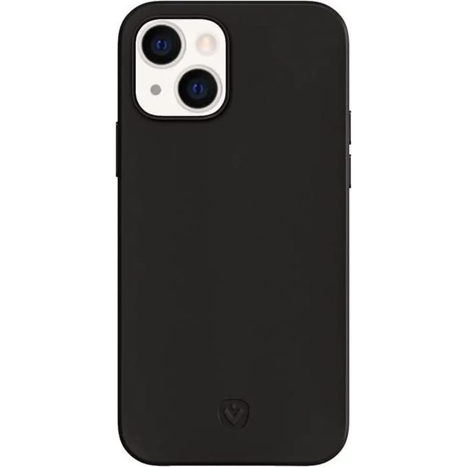 Valenta - Back Cover Snap Luxe - Leer - Zwart - iPhone 13
