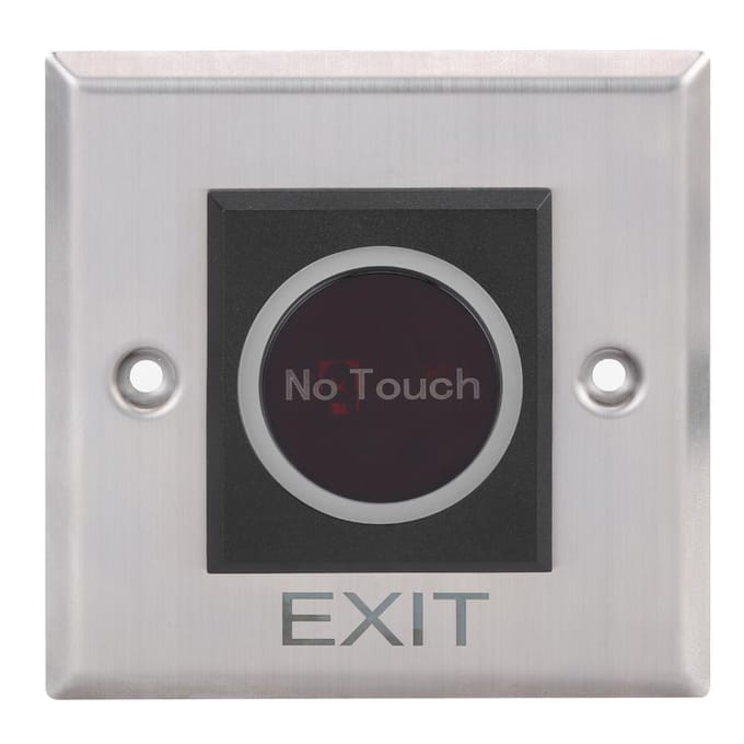 Interrupteur à Capteur Infrarouge Système de Contrôle d'Accès Sans Contact Bouton Rétroéclairé DC12V gray