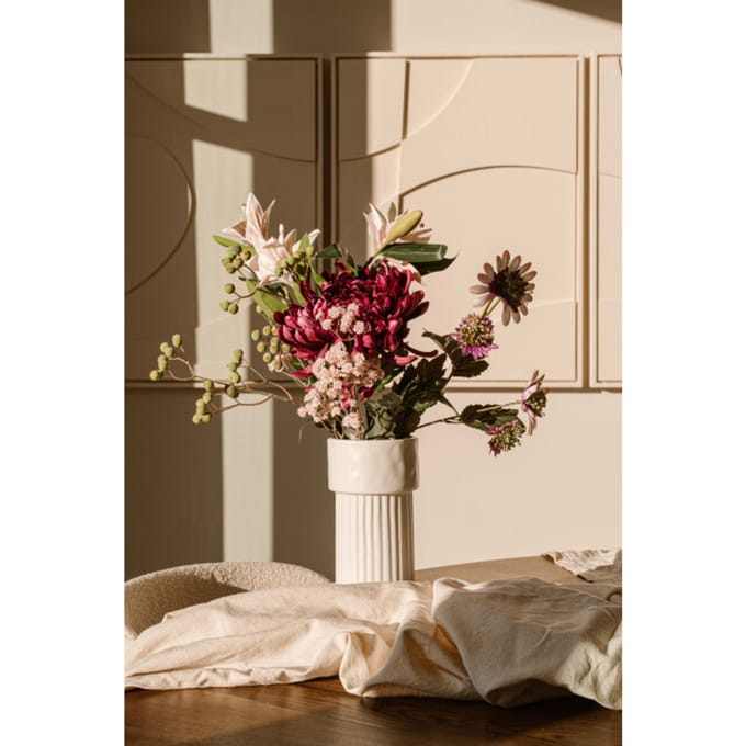 Indore Home Cadeau zijdenboeket lila