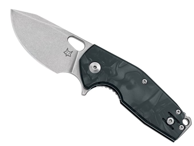 Fox Knives Suru Cellulose Acetate Black – Compact EDC-vouwmes met M398 Lemmet