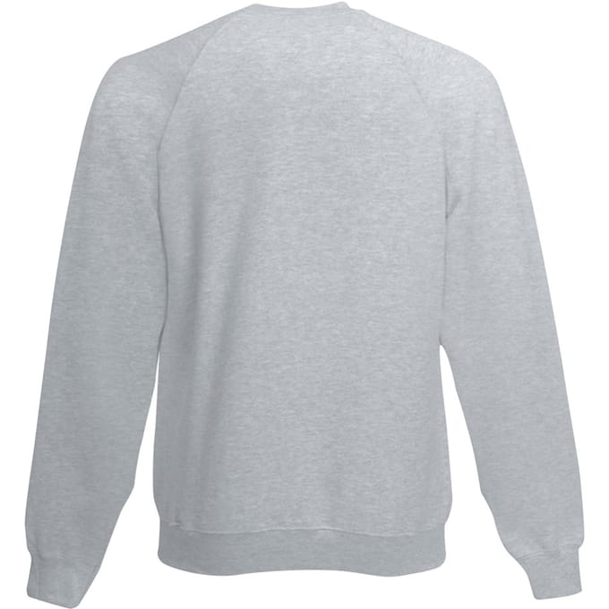 Fruit Of The Loom Kinderen Unisex Raglan mouwen Sweatshirt (Heather Grijs)