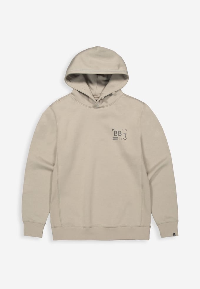 Butcher of Blue hoodie khaki effen met capuchon