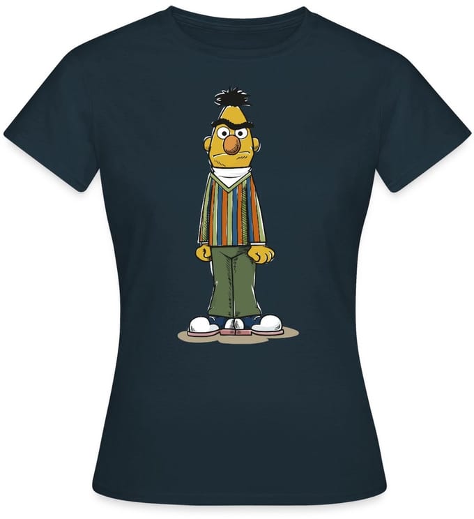 Sesamstraat Bert Pose T-Shirt Dames