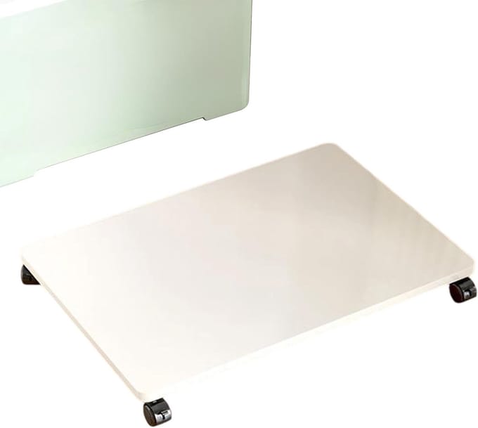Bureauprinter Standaard - Roltafel Opbergunit - Compact Kantoor - Waterdicht Ontwerp - 45x30x6.2cm - Wit