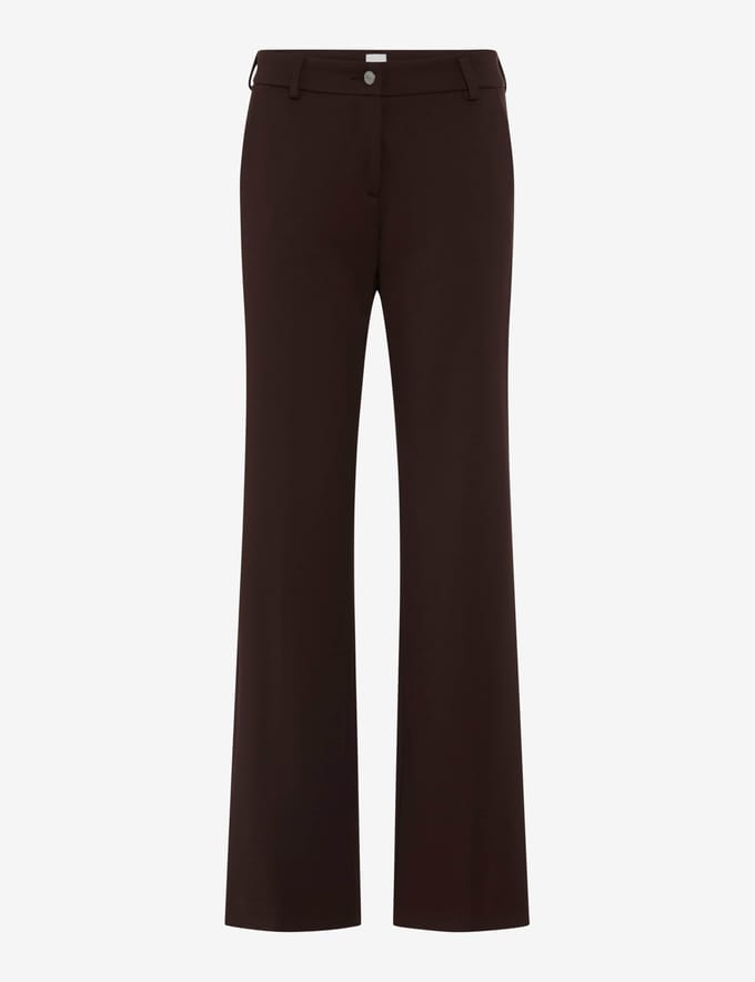 Brax Dames Chino  Style MAINE BRUNETTE, donkerbruin, maat 34