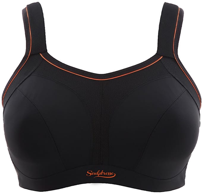 Panache - Sculptresse Non Padded Sport BH - Black - 105G