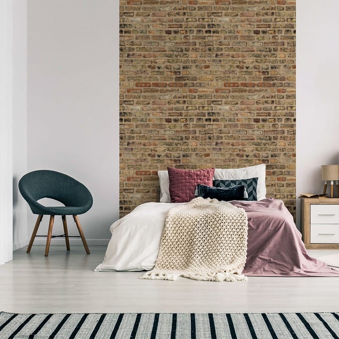 Behangsticker - LERWICK BRICKS - 50x50cm