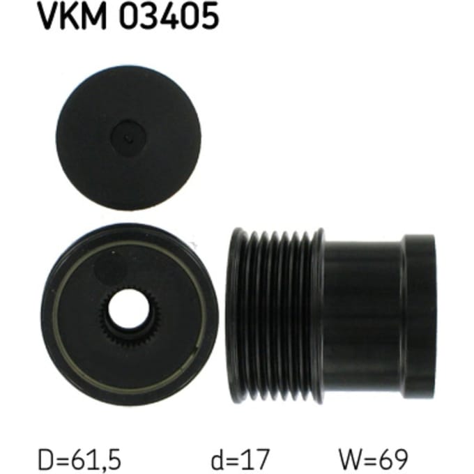 Generator vrijloop SKF VKM 03405