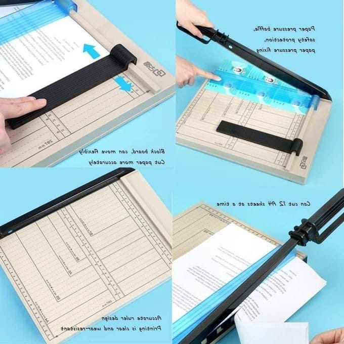 Stapelbare Papiersnijder - Handmatige Snijder - Papier Snijden - Robuust Ontwerp - A4 Formaat - Metaal