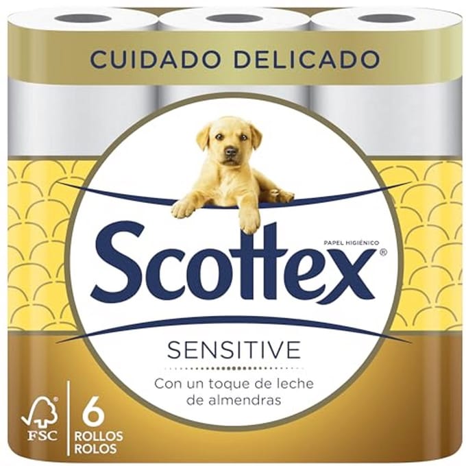 Scottex Sensitiv toiletpapier 6 Rollos