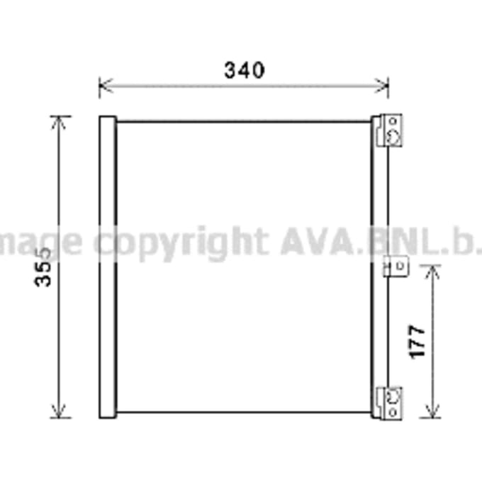 Condensator, airconditioning AVA COOLING PR5088