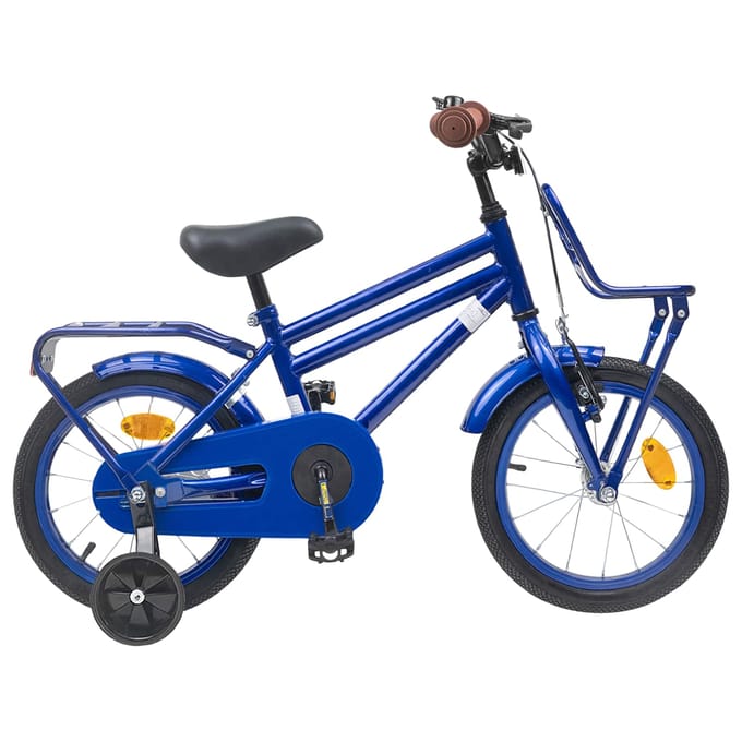 vidaXL - Kinderfiets - 12 - Inch - voor - 2-4 - jaar - oud - Donkerblauw