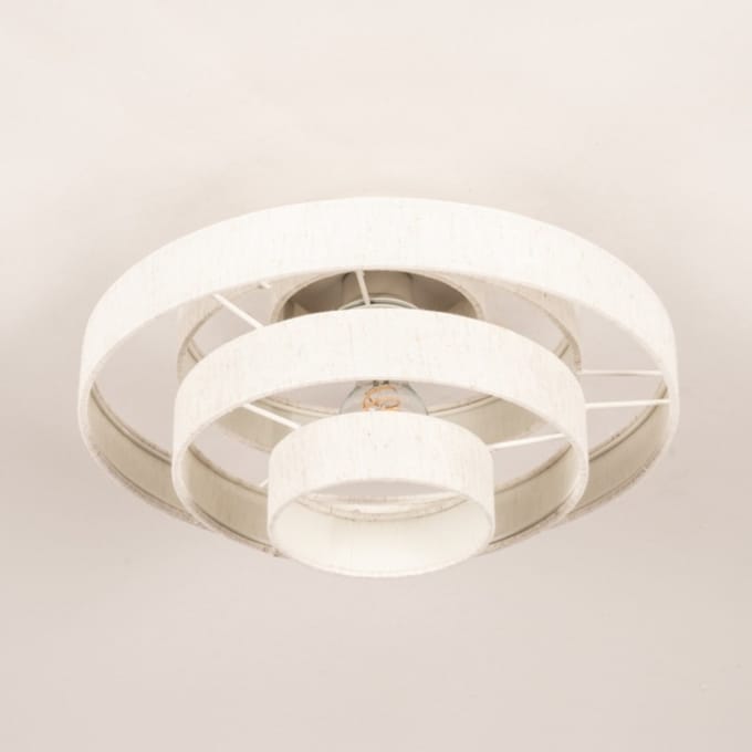 Lumidora Plafondlamp 31816 - Plafonniere - JULIA - E27 - Beige - Creme - Stof - ⌀ 50 cm