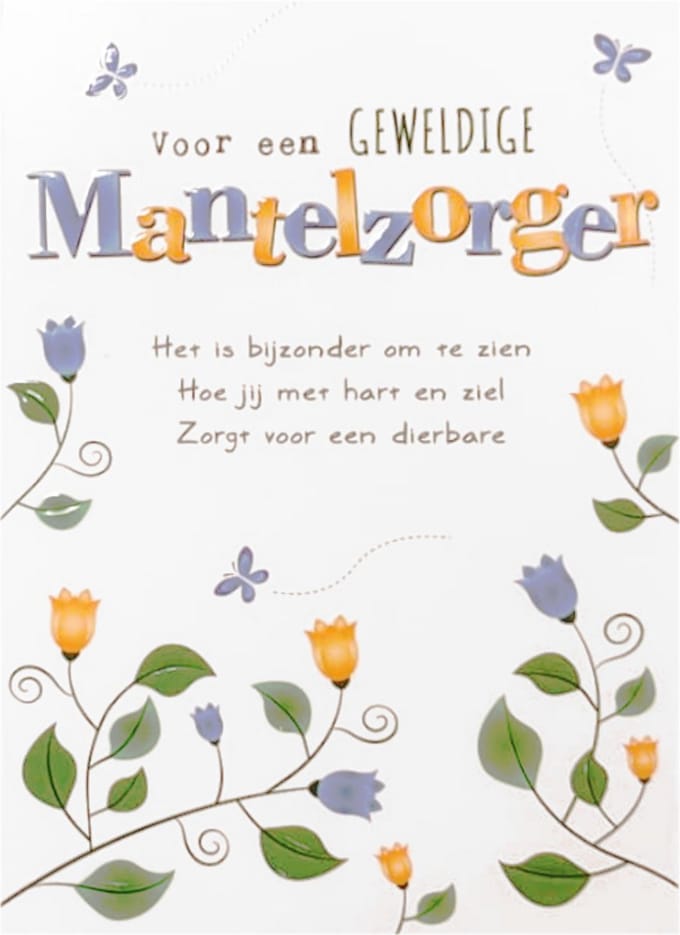 Kaart - Voor een geweldige mantelzorger - Intense - TE050-C