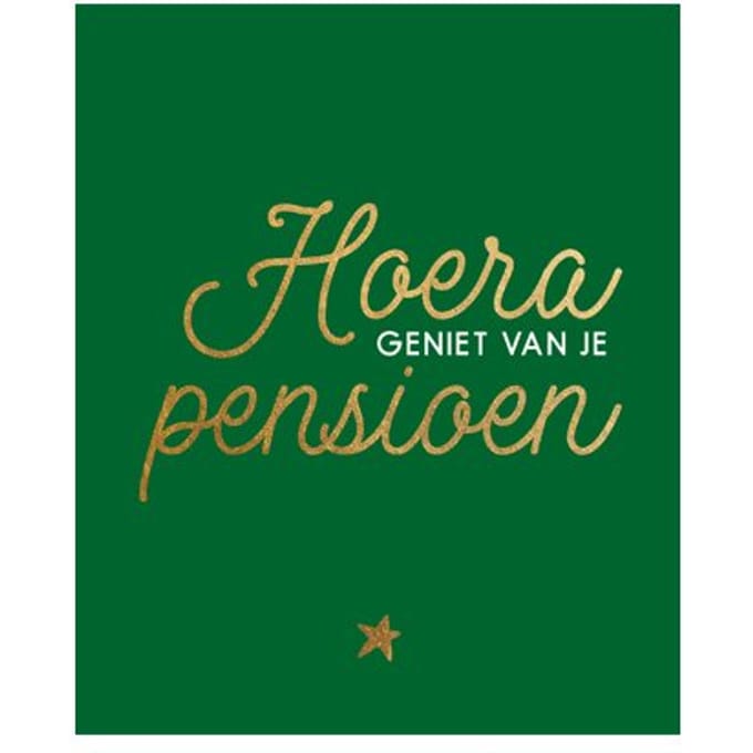 Hoera, Geniet Van Je Pensioen