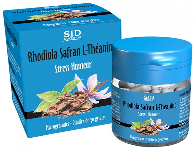 S.I.D Nutrition Rhodiola Saffraan L-Theanine Stress Stemming 30 Capsules